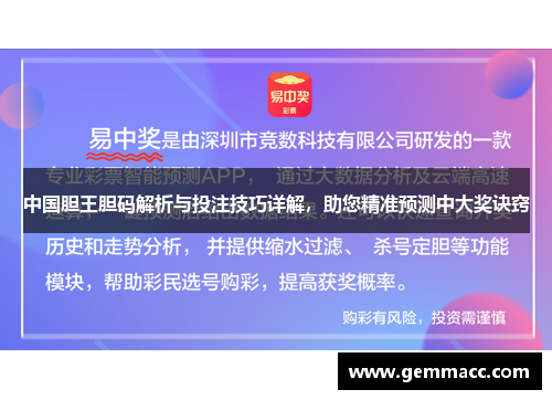 中国胆王胆码解析与投注技巧详解，助您精准预测中大奖诀窍